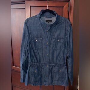 Talbots Sz XL Dark Blue Utility Jacket